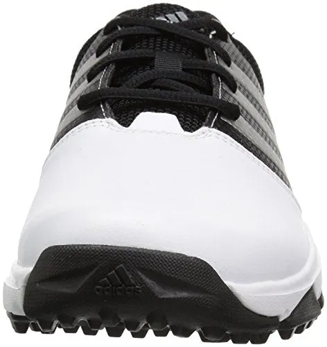 adidas Men's 360 Traxion Golf Shoe, FOOTWEAR WHITE/FOOTWEAR WHITE/CORE BLACK, 8 M US