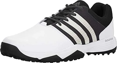 adidas Men's 360 Traxion Golf Shoe, FOOTWEAR WHITE/FOOTWEAR WHITE/CORE BLACK, 8 M US