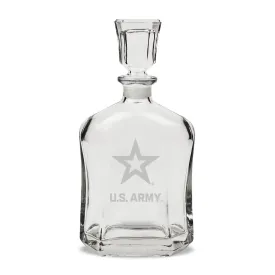 Army Star 23.75oz Crystal Whiskey Decanter*