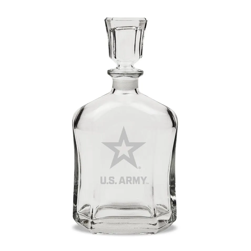 Army Star 23.75oz Crystal Whiskey Decanter*