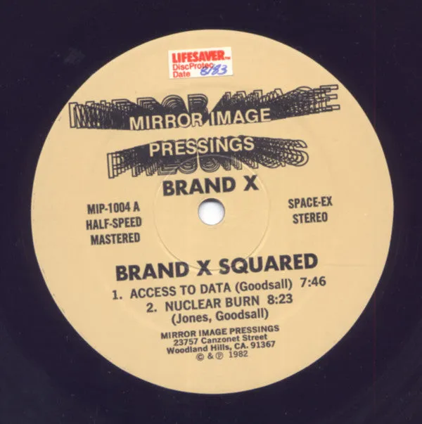 Brand X  - Brand X Squared (LP, Quad, Unofficial, Hal) (Very Good Plus (VG ))