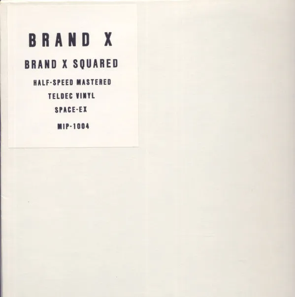 Brand X  - Brand X Squared (LP, Quad, Unofficial, Hal) (Very Good Plus (VG ))