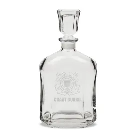 Coast Guard Seal 23.75oz Crystal Whiskey Decanter*