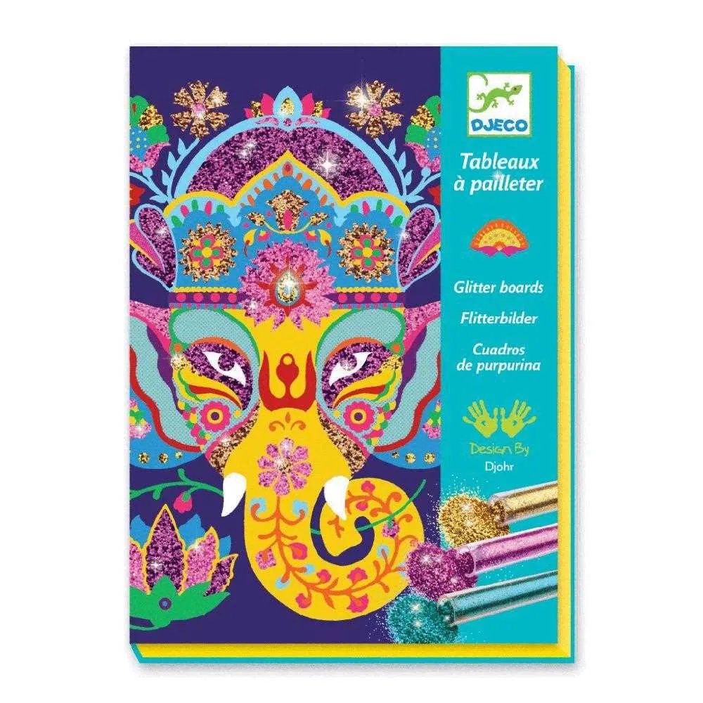 Djeco Glitter Boards - Glitter Animals