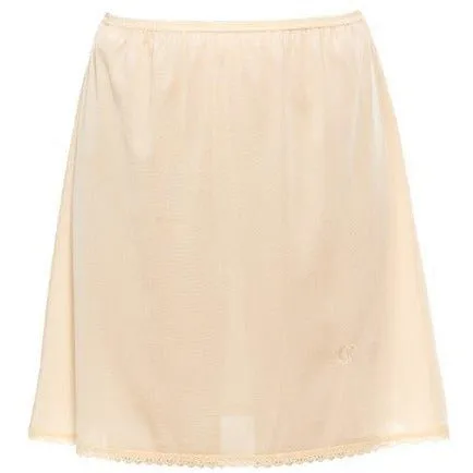 Gemsli Basic Nylon Half Slip with Lace Edge HK300, Taupe
