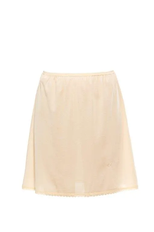 Gemsli Basic Nylon Half Slip with Lace Edge HK300, Taupe