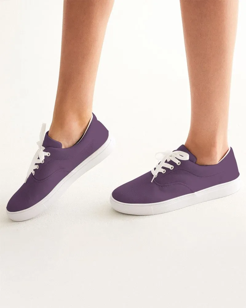Medium Dark Purple Women's Canvas Sneakers | Women's | Medium Dark Pastel Purple | C30M60Y0K60