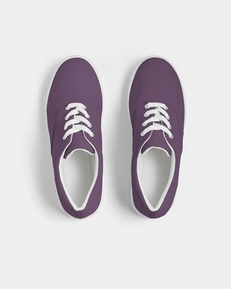 Medium Dark Purple Women's Canvas Sneakers | Women's | Medium Dark Pastel Purple | C30M60Y0K60