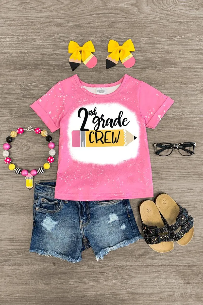 "Preschool - 2nd Grade Crew" Pink Top