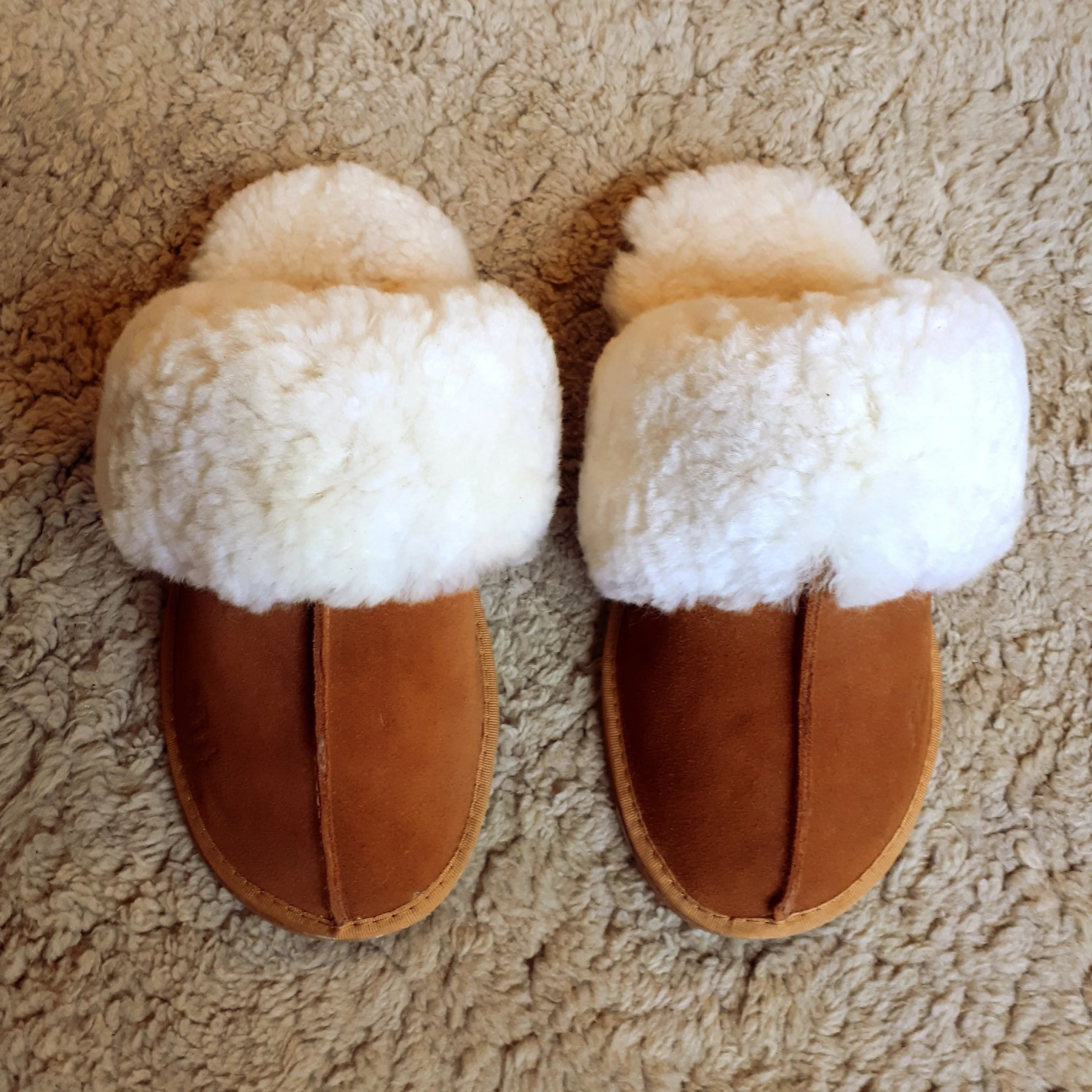 Sheepskin Slippers Ekamu Tan