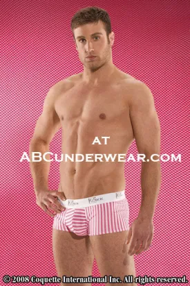 Zakk Pink Pinstripe Boxer Briefs - XL - Clearance